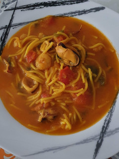 Una foto de Sopa de marisco