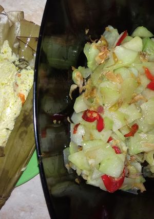 Foto resep Pepes tahu pindang dan oseng jipang(labu siam)
