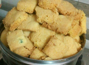 A picture of Wheat flour nan khatai cookies.