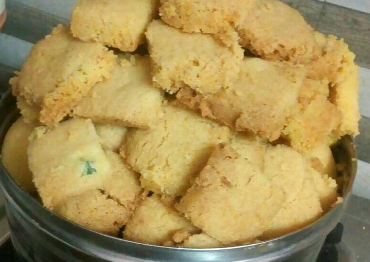 Wheat flour nan khatai cookies