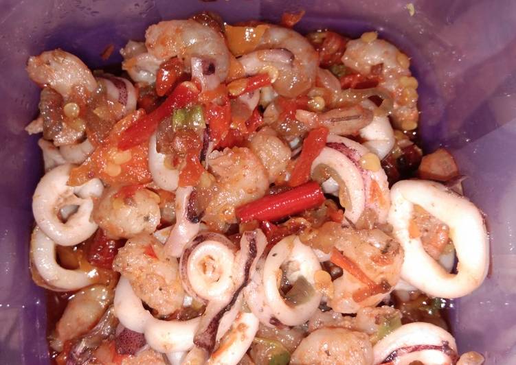 Cara Gampang Membuat Sambel bawang cumi udang yang Lezat