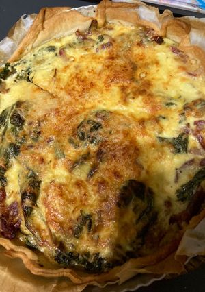 Une photo de Quiche brèdes lardons