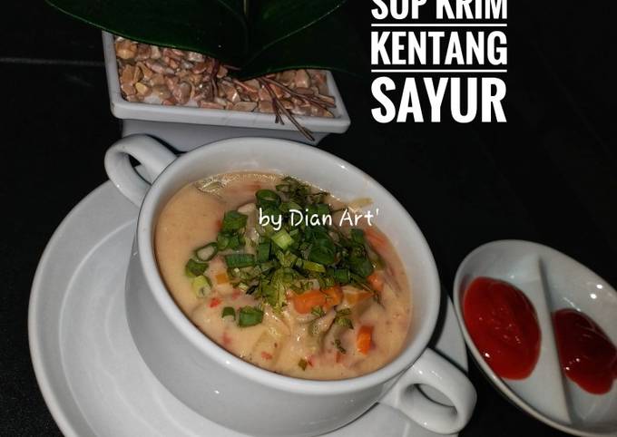 Resep 💞 Sup Krim Kentang Sayur 💞 Oleh Dian Artiningsih Cookpad