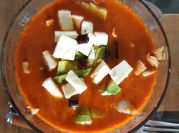 Una foto de sopa azteca