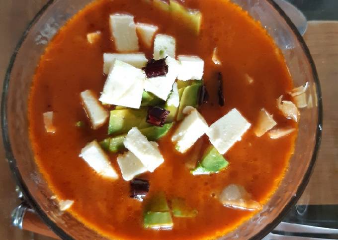 Sopa Azteca con pollo Receta de MIGUEL Chef Nutriólogo- Cookpad