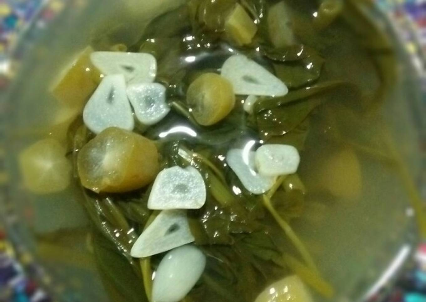 Sarapan di hari kelima adalah Seyur Tamarind Kangkong