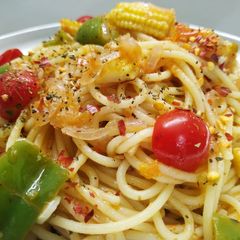 A picture of Aglio Olio Spaghetti Pasta.