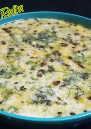 A picture of Lauki (bottle gourd) raita.