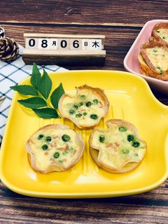 【親子共廚】迷你法式早餐鹹派 的食譜成品照片