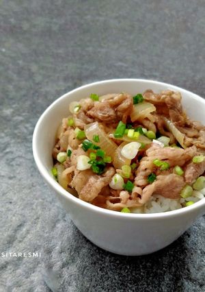 Foto resep Gyudon Ricebowl