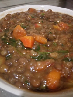 A picture of Lentils stew (kamande).