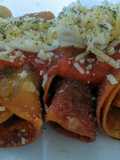 Mini flautas mexicanas rellenas de carne molida!