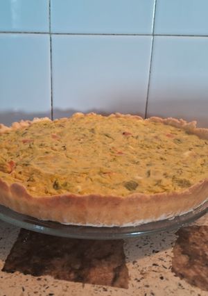 Una foto de Tarta de zapallitos y ricota