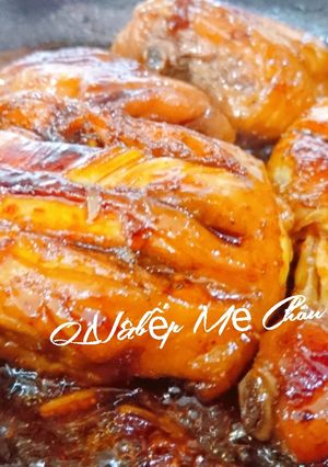 Hình của món Thịt gà khìa nước dừa.