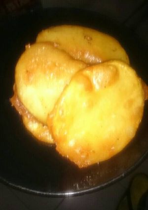 A picture of Potato scallops.