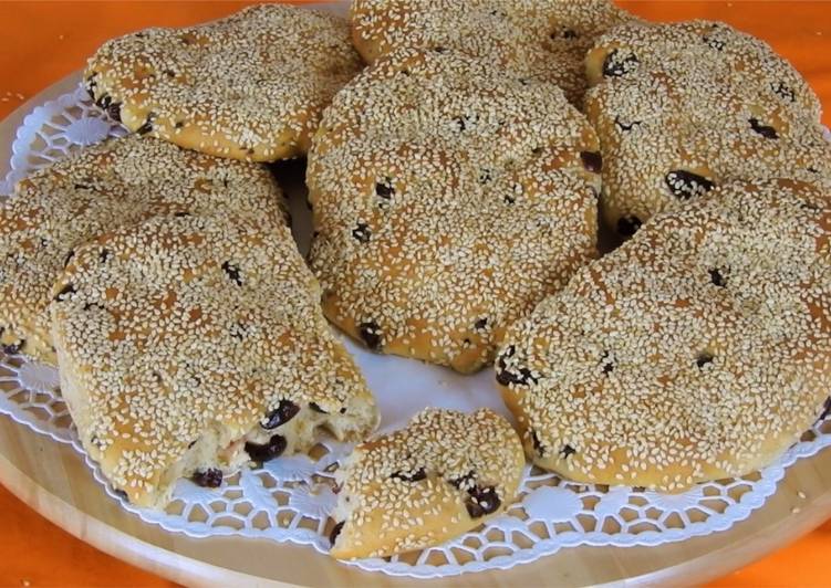 Individual Sweet Flatbreads with Mastic and Cranberries