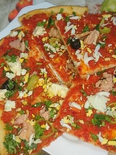 صورة لوصفة بيتزا 🍕 خطيرة