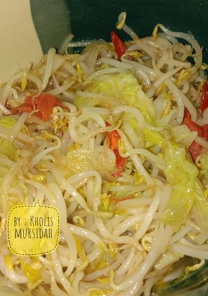 Foto resep Tumis tauge sawi putih