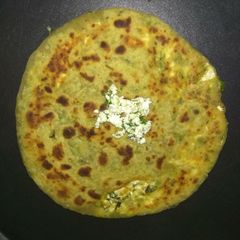 A picture of Palak Paneer Paratha.