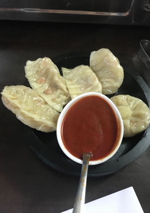A picture of Veg momos.
