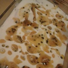 A picture of Granadilla Fridge Tart Dessert.