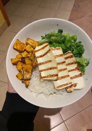 Halloumi tál recept fotója