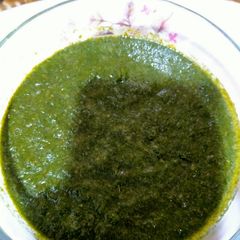 Hari chutney A picture of Hari chutney.