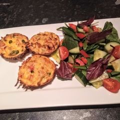 A picture of Vegetable potato oven pancakes.