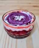 Yogur a la crema con frutos rojos ♥️ Yogur casero con crema, maqui berry y frutillas 🫐🍓