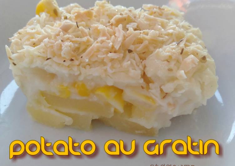 Resep Potato Au Gratin (kentang jagung susu gurih) Anti Gagal