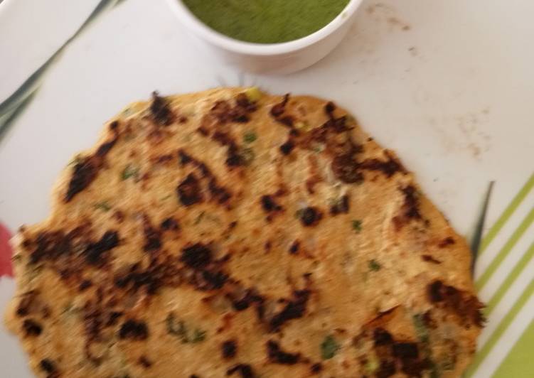 Recipe of Award-winning Oats and green moong Chilla