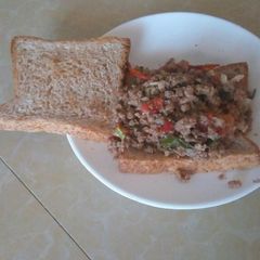 A picture of Mince Meat Sandwich # Local Ingredients Contest.