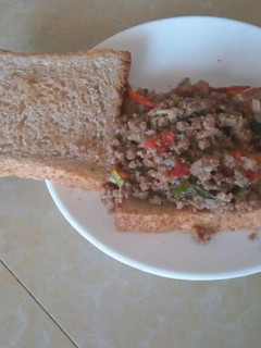 A picture of Mince Meat Sandwich # Local Ingredients Contest.
