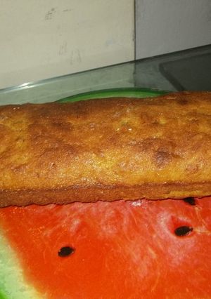 Una foto de Muffin de plátano con forma de keke