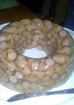 Una foto de Gelatina de salchicha