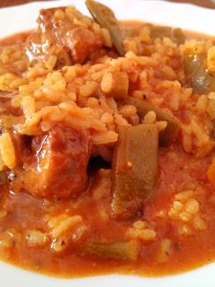 Una foto de Arroz con costillas