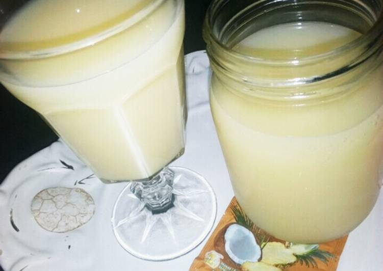 Recipe of Speedy Pineapple and coconut juice