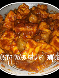 Foto resep Oseng pedas tahu ati ampela