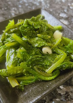 蒜炒A菜 的食譜成品照片