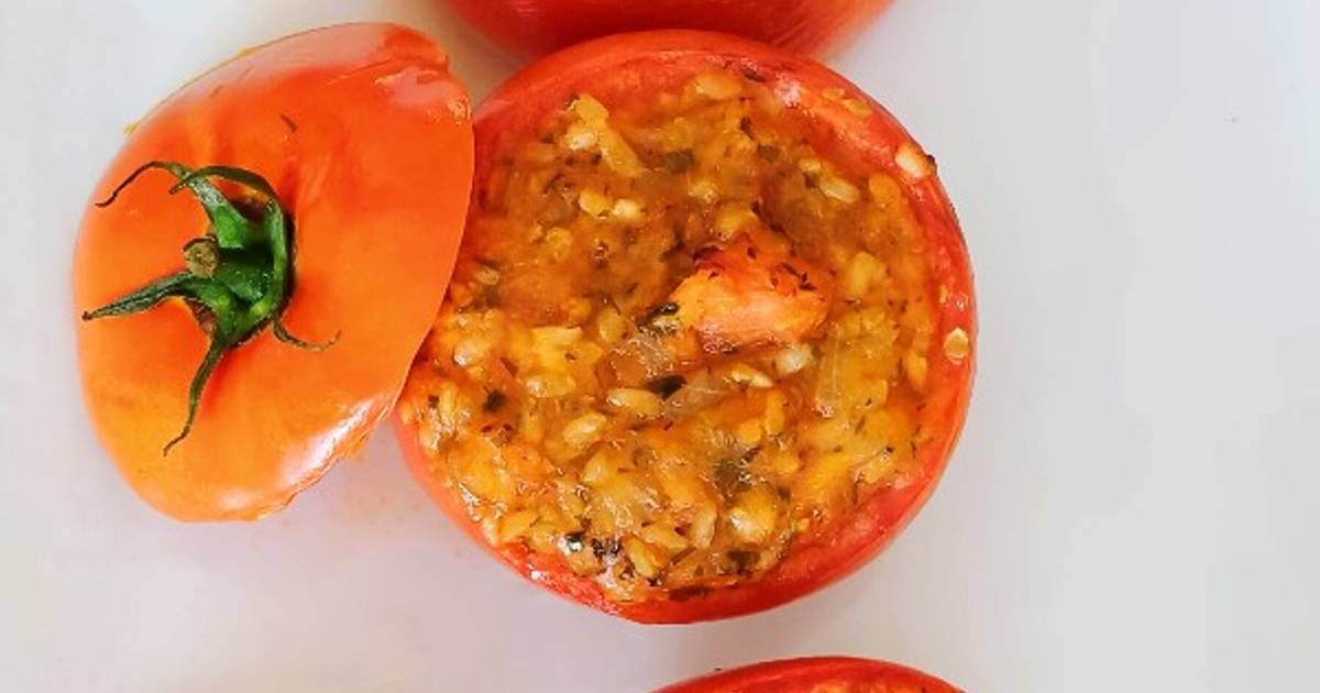 Tomates Rellenos Estilo Griego Receta de Ami's Recipes- Cookpad