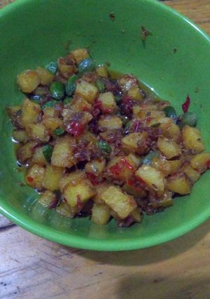 Foto resep Kentang petai di cabein