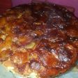 Torta invertida de manzana