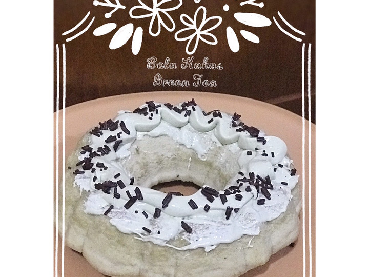 Resep: Bolu kukus green tea topping dalgona Praktis