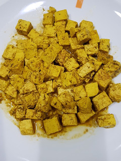 Una foto de Tofu marinado
