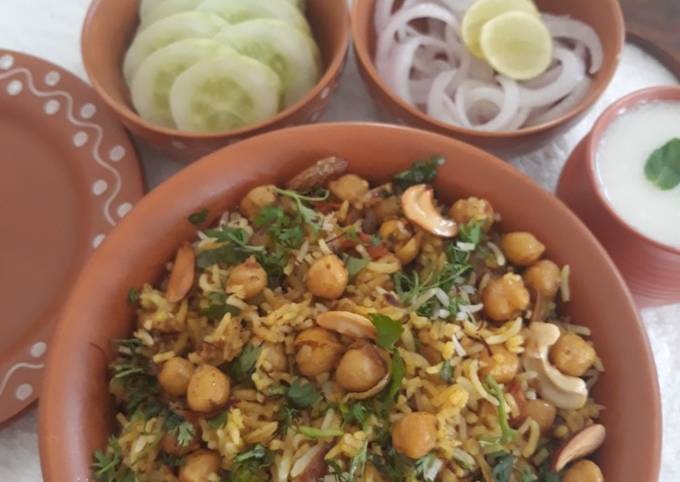 How to Make Favorite Shahi Chana Masala biryani