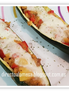 Una foto de Calabacines rellenos de carne