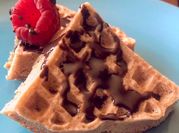 Una foto de waffle sin gluten