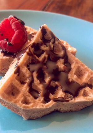 Una foto de Mini waffle sin gluten