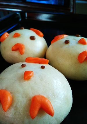 Foto resep Bakpao Karakter Ayam
