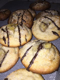 Una foto de Galletitas de banana de vainilla y chocolate 🍌🍪🍫
